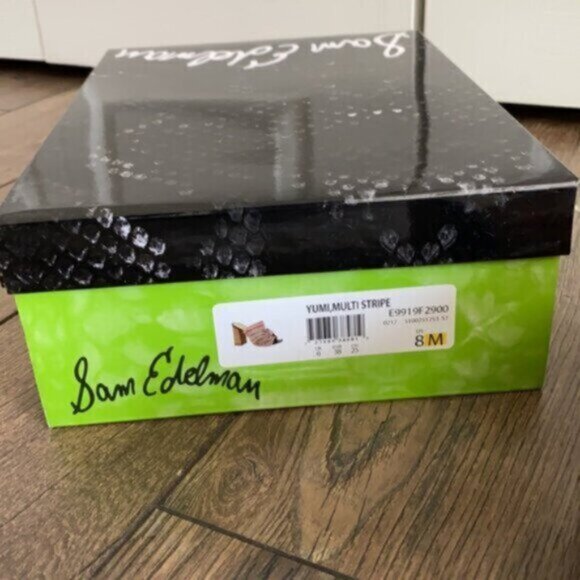 Sam Edelman Yumi Striped Bow Heeled Mule - Picture 11 of 11